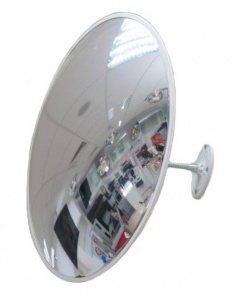 Сферическое зеркало для помещений Диаметр 610мм с белым кантом
